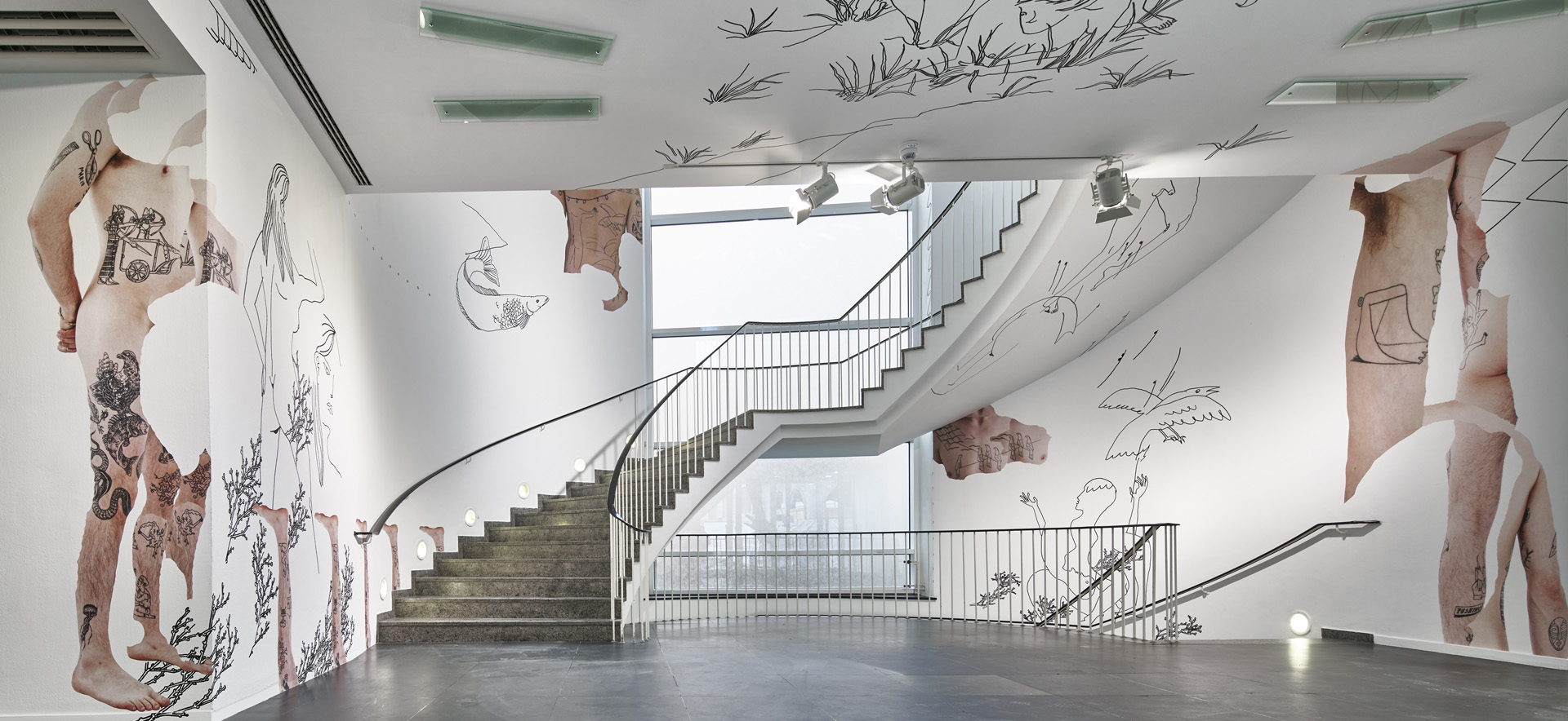 David Schiesser, Icon Flex, Non-Permanent Templates, 2017, Ausstellungsansicht Frankfurter Kunstverein, Foto Norbert Miguletz