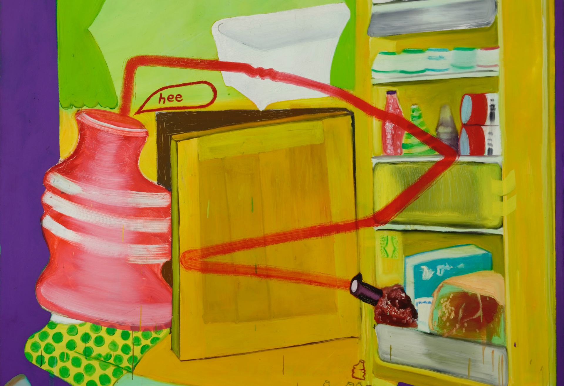 Peter Saul, Ice Box 8, 1963, Öl auf Leinwand, 190 x 160 cm, Hall Collection, © Peter Saul, Courtesy Hall Art Foundation, Foto: Jeffrey Nintzel