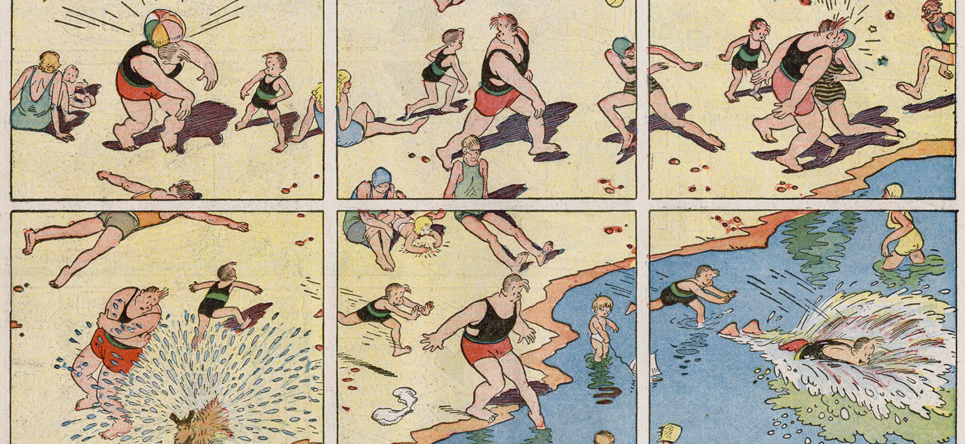 Frank King, Gasoline Alley (Detail), Sonntagsseite The Denver Post. 24. August 1930 © Estate of Frank King