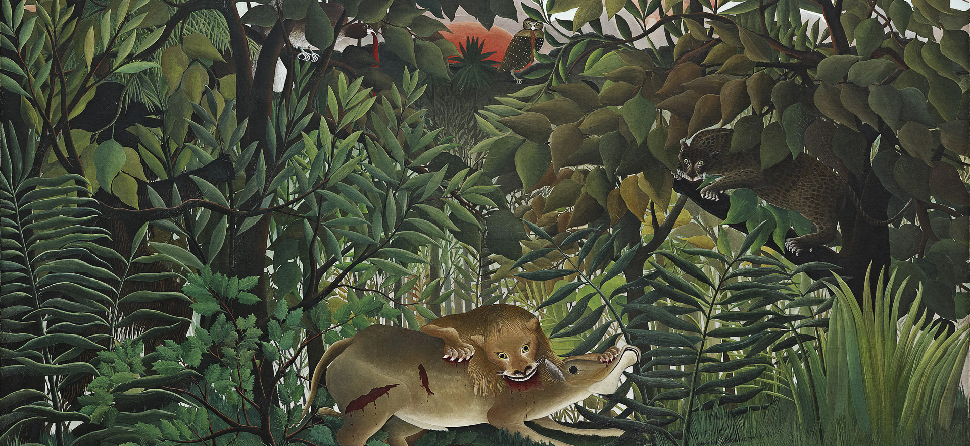 Henri Rousseau, Le lion, ayant faim, se jette sur l'antilope, 1898 - 1905, Foto: Robert Bayer, Basel