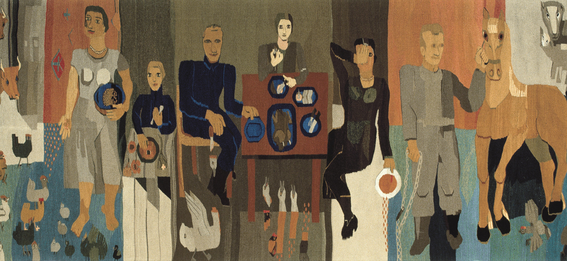 Hannah Ryggen, Vi og våre dyr (Wir und unsere Tiere), 1934 © VG Bild-Kunst, Bonn 2019