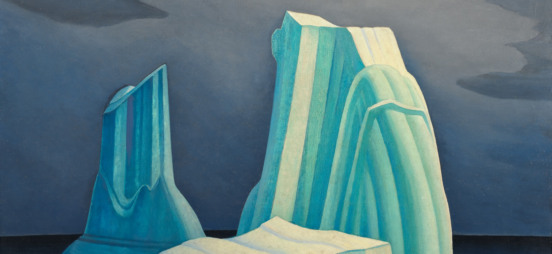Lawren S. Harris, Icebergs, Davis Strait © Family of Lawren S. Harris
