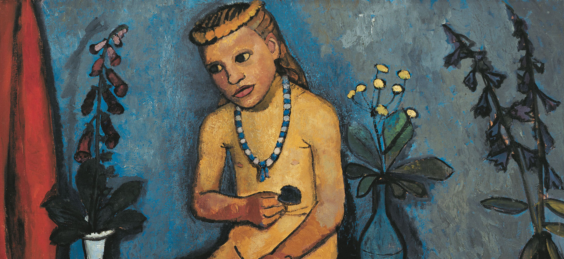 Paula Modersohn-Becker, MÀdchenakt mit Blumenvasen, 1906/1907 © Von der Heydt-Museum Wuppertal