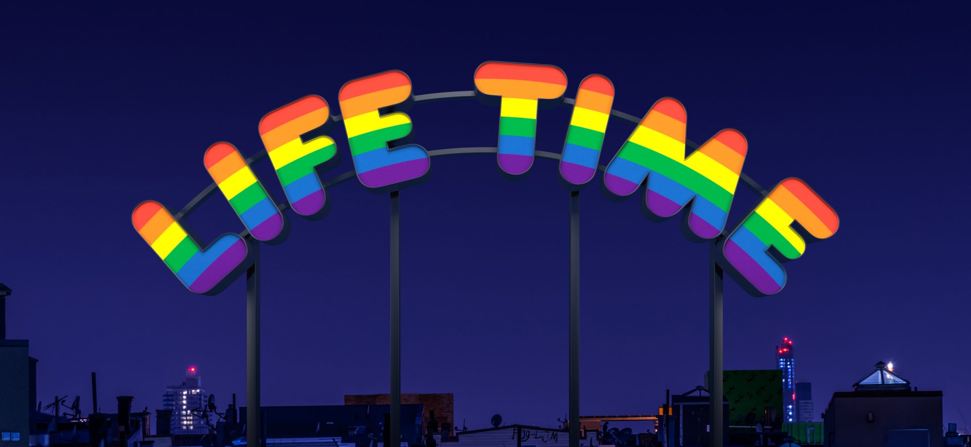 Ugo Rondinone, life time (Rendering), 2019, © Ugo Rondinone, Courtesy der Künstler und Studio Rondinone