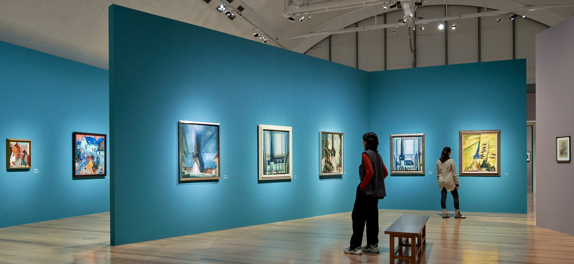 Detail: Lyonel Feininger. Retrospektive, Ausstellungsansicht, © Schirn Kunsthalle Frankfurt 2023, Foto: Norbert Miguletz